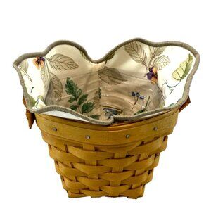 NWT LONGABERGER Basket Liner 2001 Botanical Fields Cloth Insert Horizon of Hope